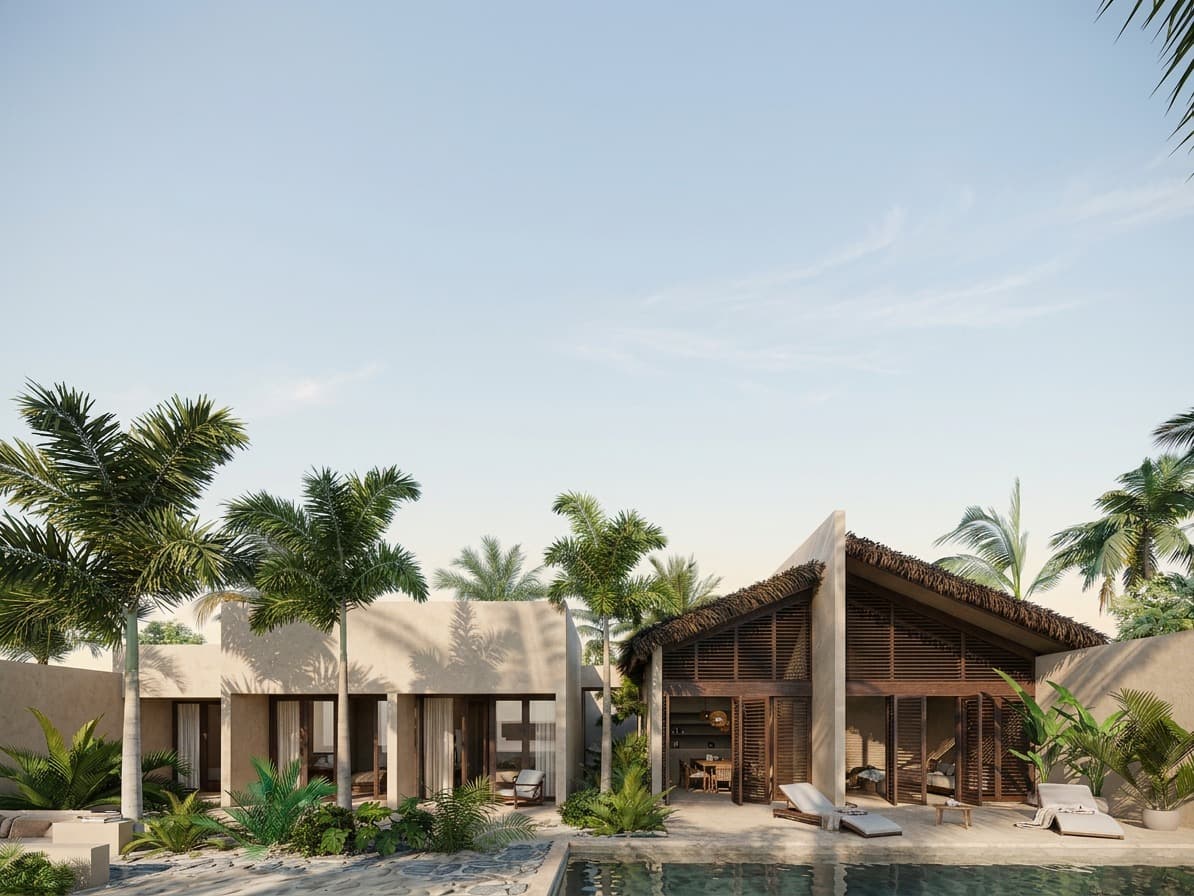 Villa D1 exterior render