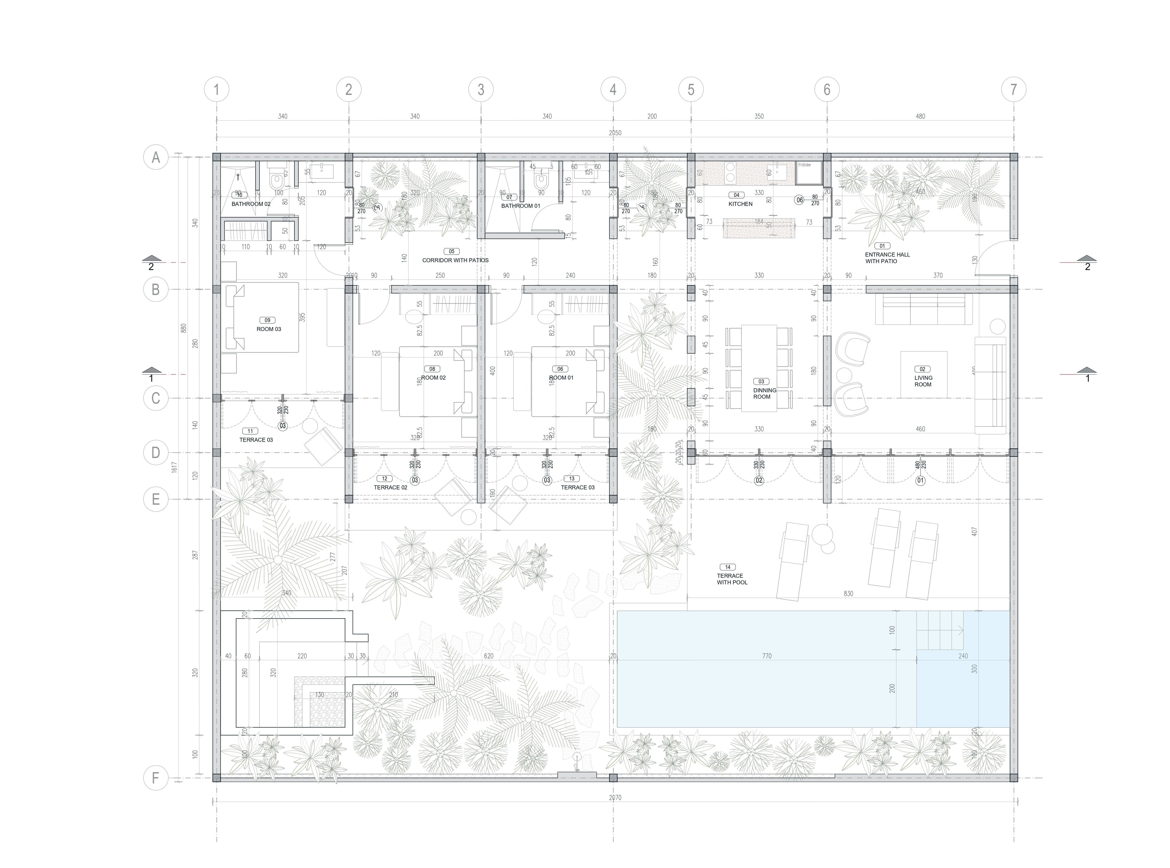 Villa D1 floor plan