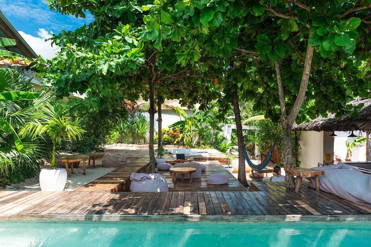 Hostel outdoor space