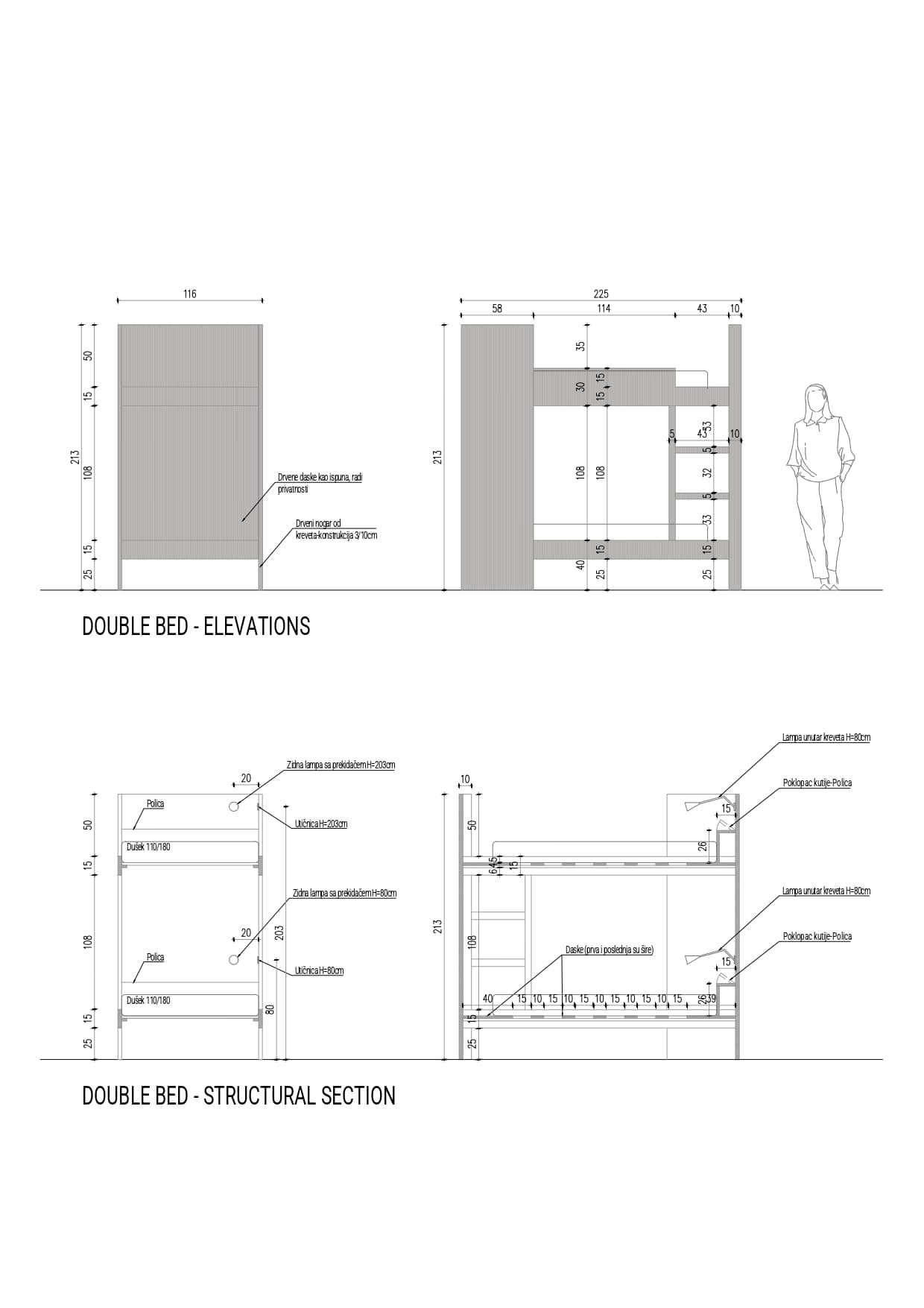 Room interior with decorative pattern